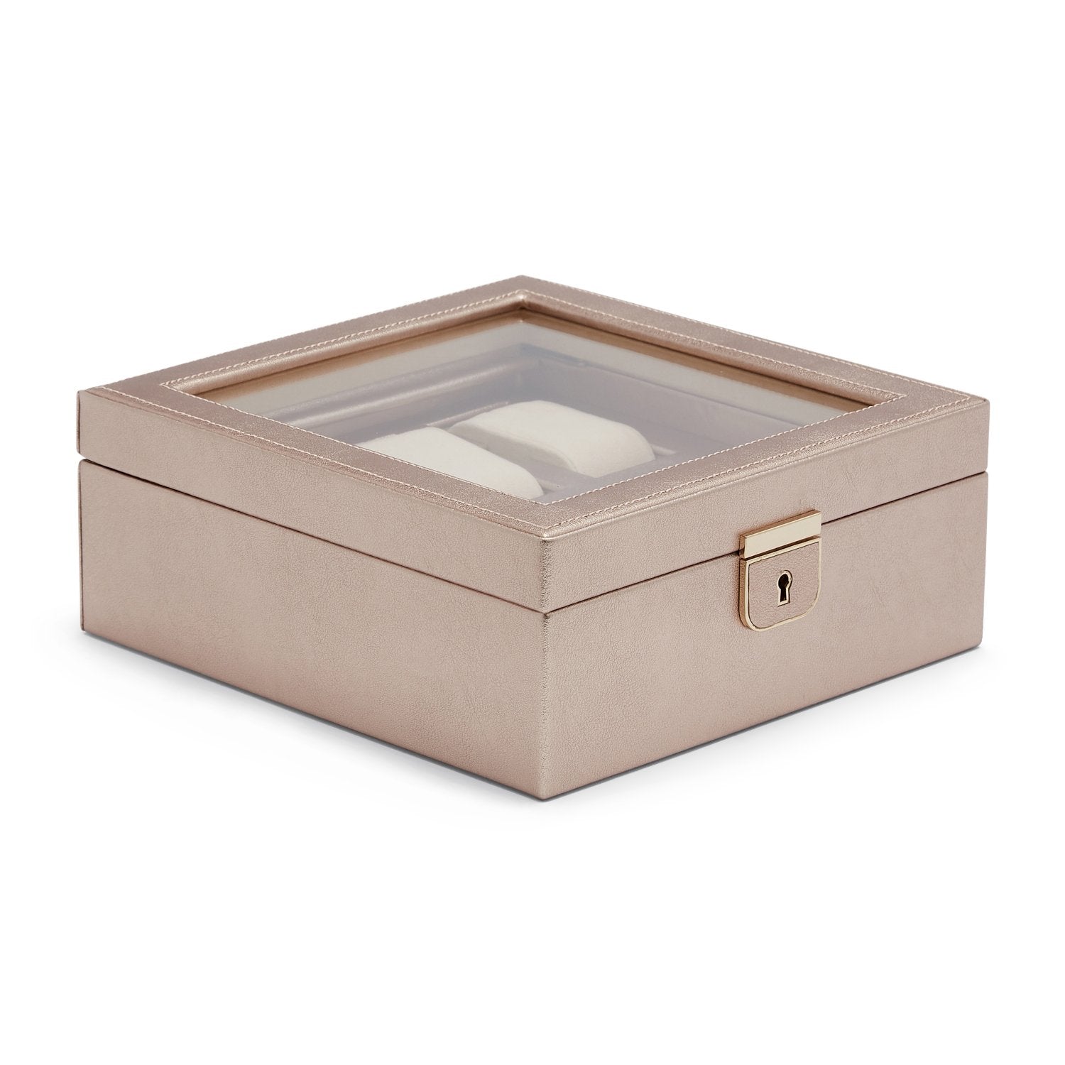 Wolf Palermo 6 Pc Watch Box Rose Gold