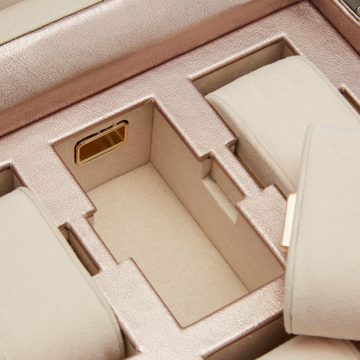 Wolf Palermo 6 Pc Watch Box Rose Gold