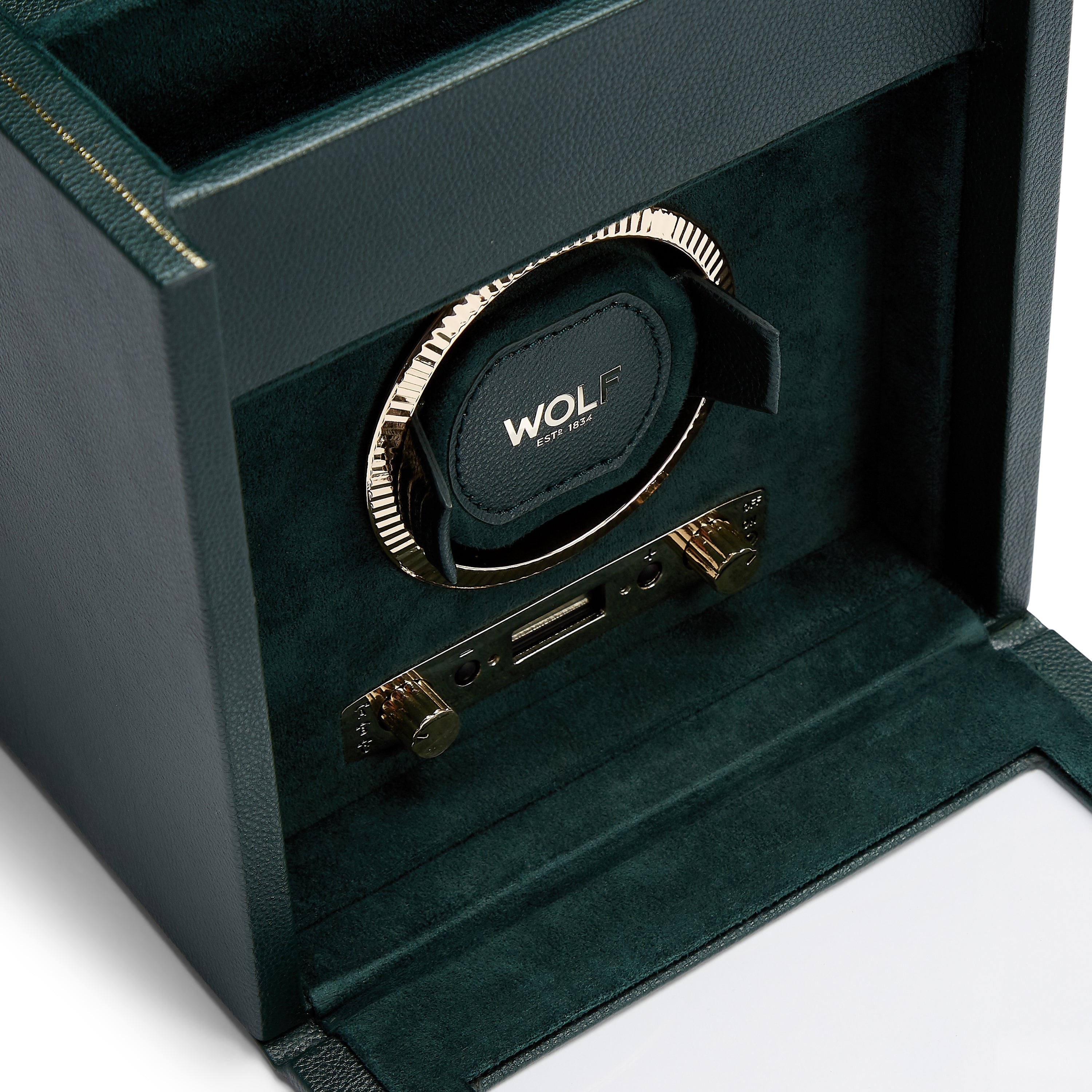 Wolf Brit Racing Green Single Watch Winder