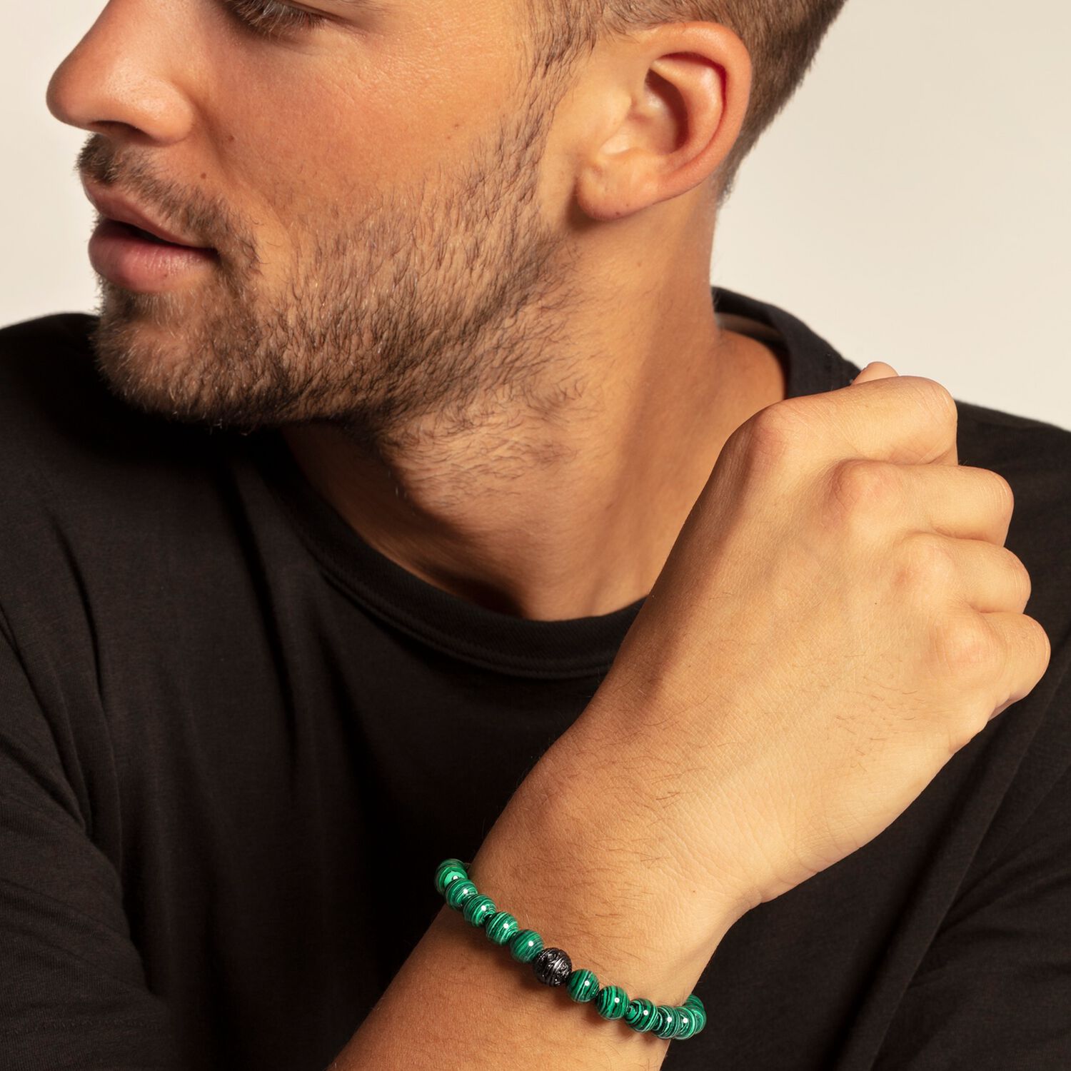 THOMAS SABO Bracelet "Black Cat Green"