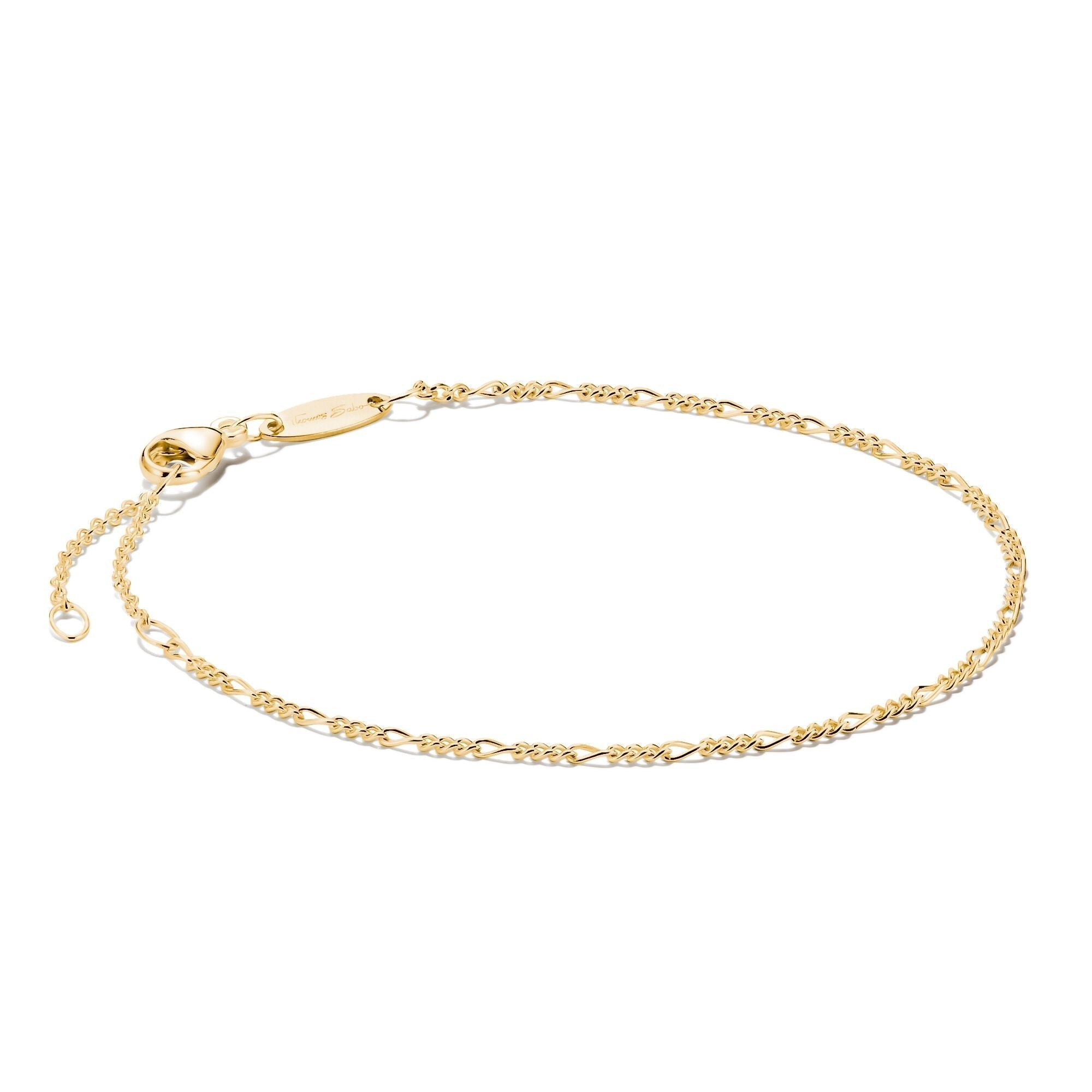 THOMAS SABO Charm bracelet Figaro design Gold