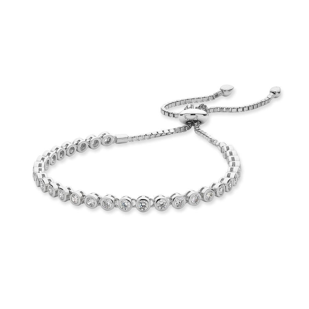 Sterling Silver Cubic Zirconia Bracelet