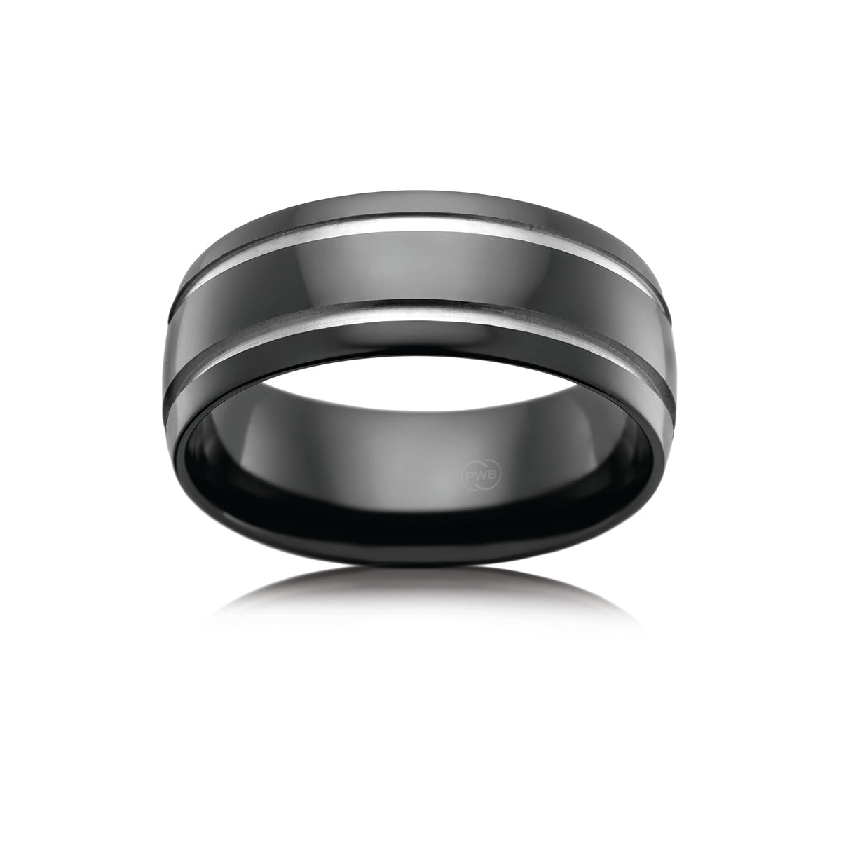 Zirconium Faceted Ring