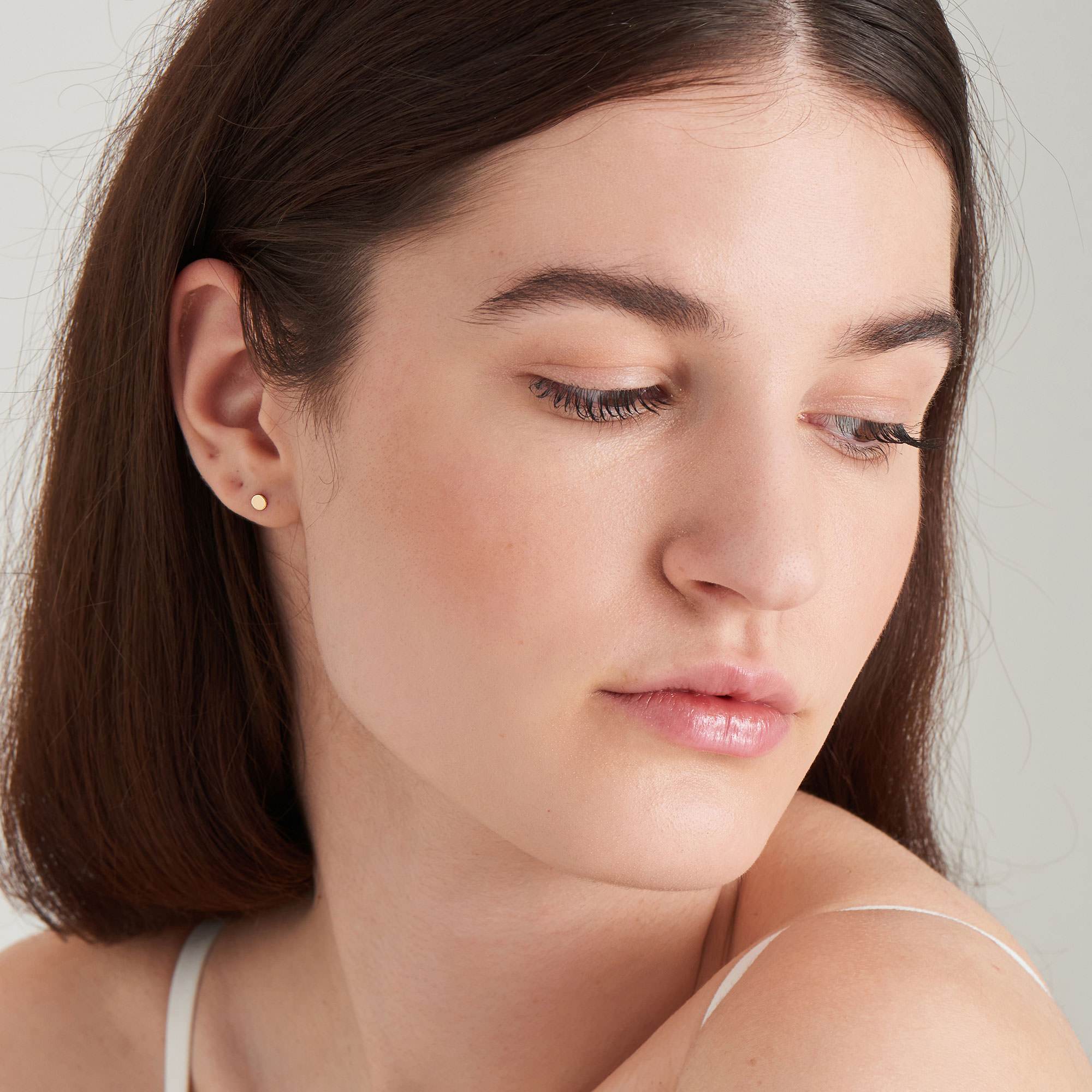 Ania Haie 14ct Gold Disc Stud Earrings