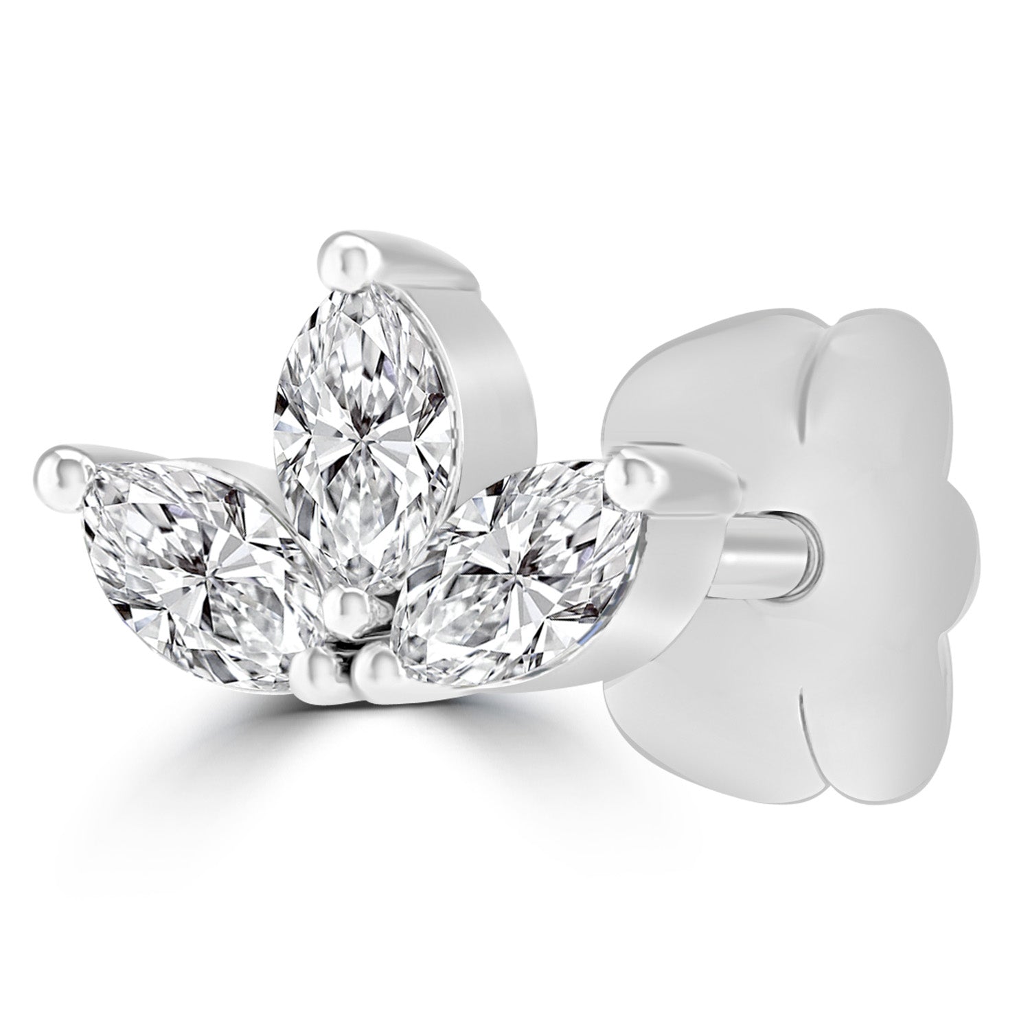 0.18ct HI I1 Diamond Earrings in 9ct White Gold