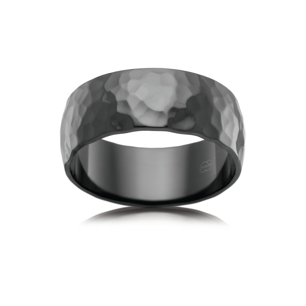 Zirconium Cobble Finish Ring