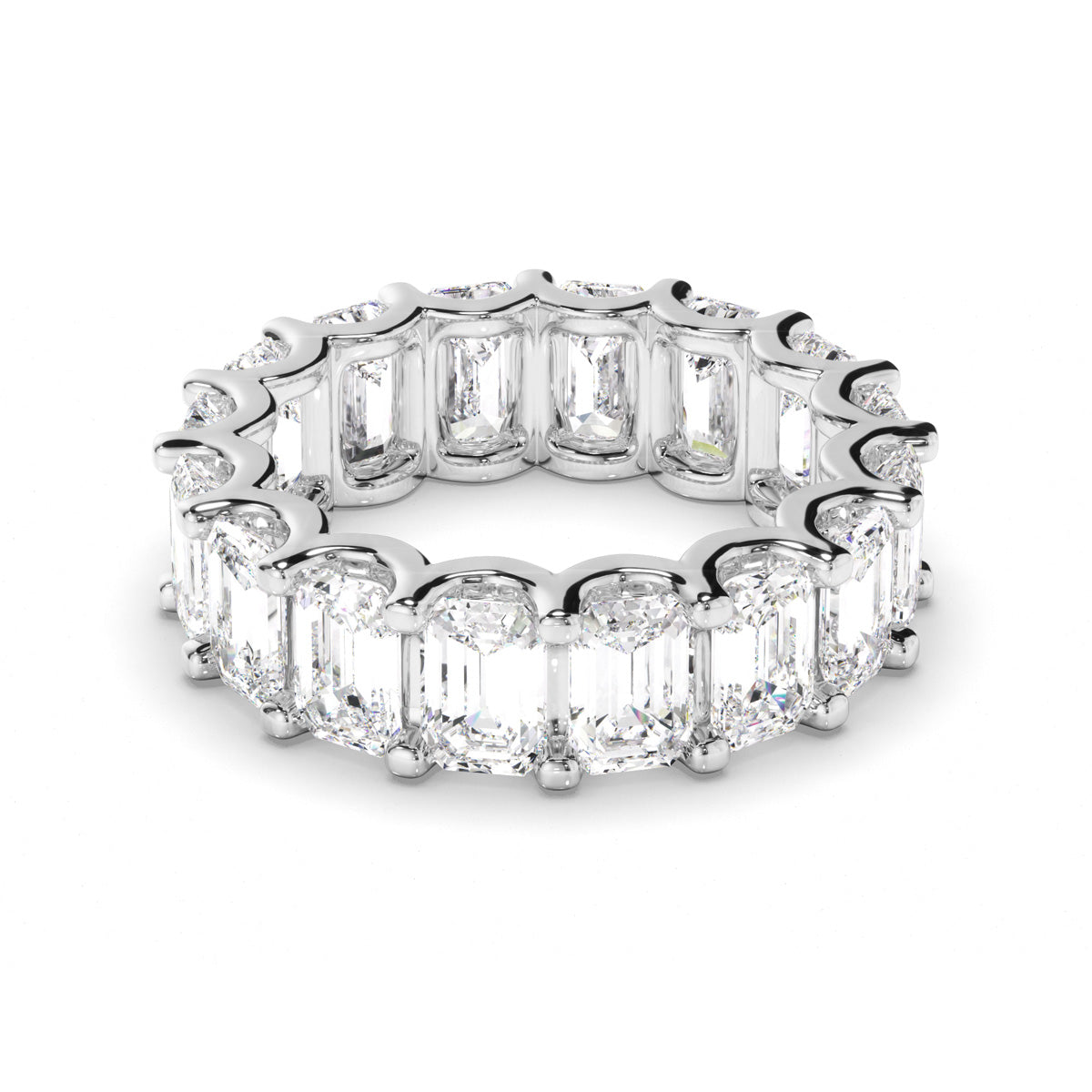 Emerald Cut Diamond Eternity Ring