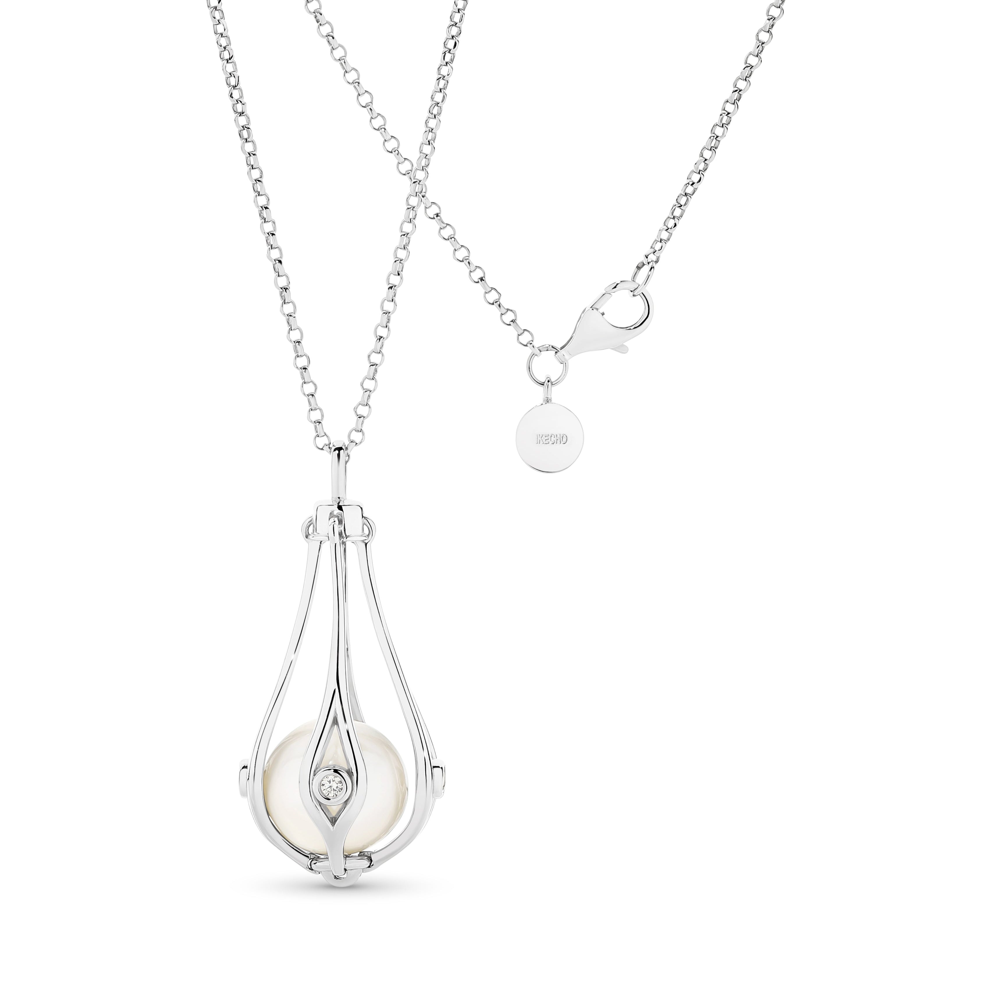 Sterling Silver Doris Pearl Necklace