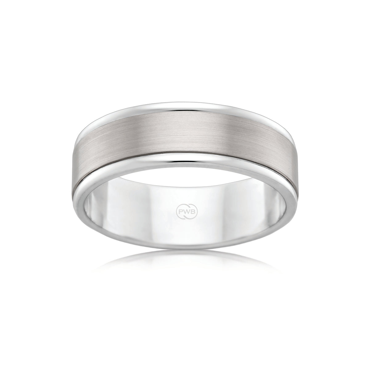 9ct White Gold Wedding Ring