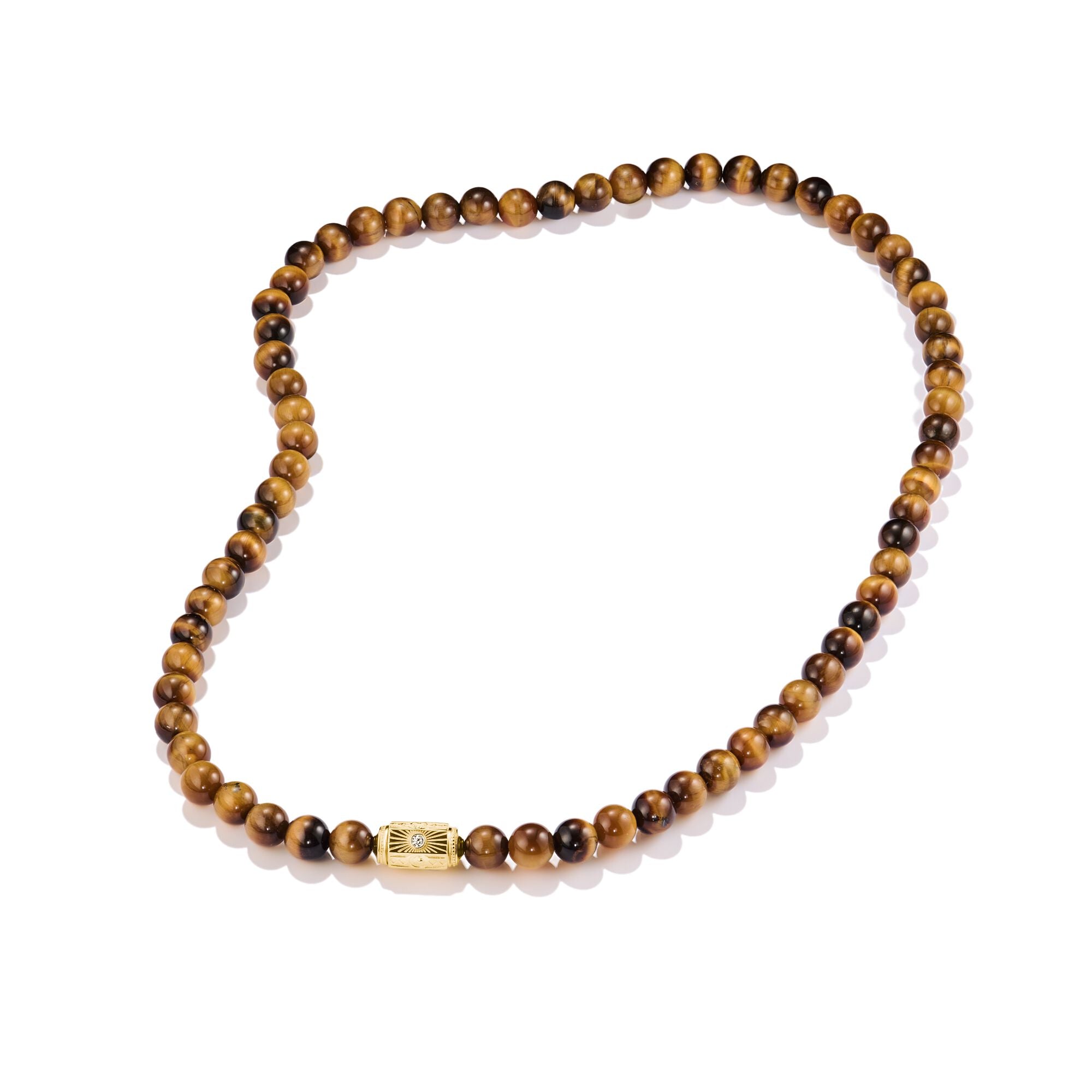 THOMAS SABO Necklace with Tiger's Eye Beads