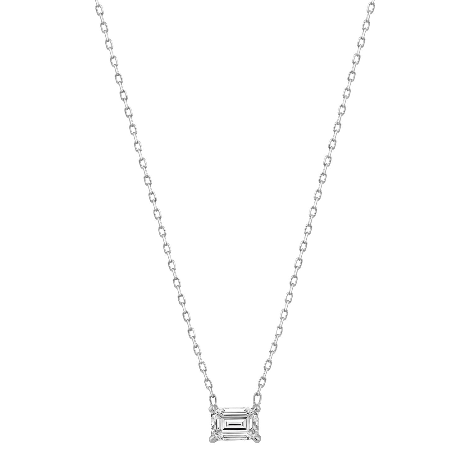 0.70ct Lab Grown Diamond Necklace in 18ct White Gold