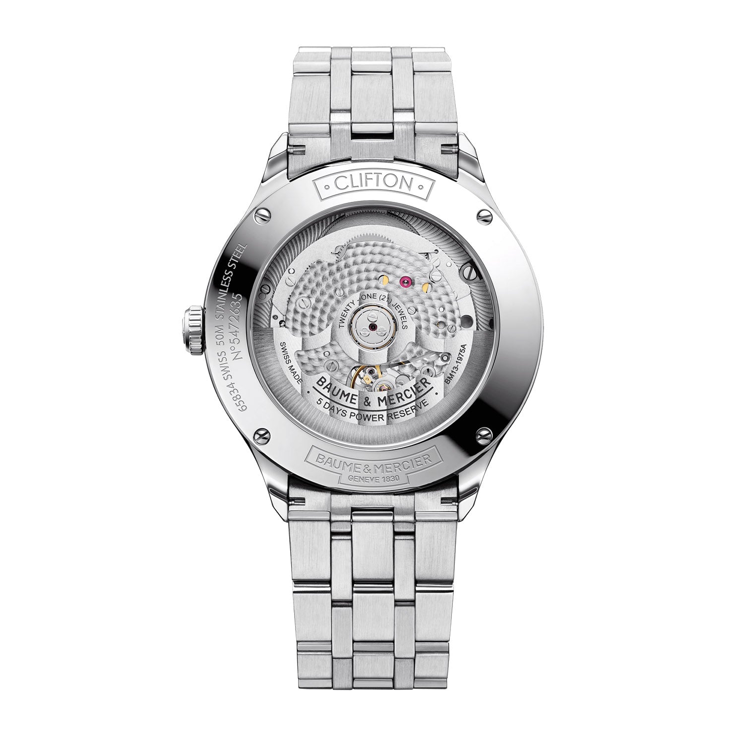 Baume & Mercier Clifton Baumatic, Cosc Certified, Date Men's Watch 40mm