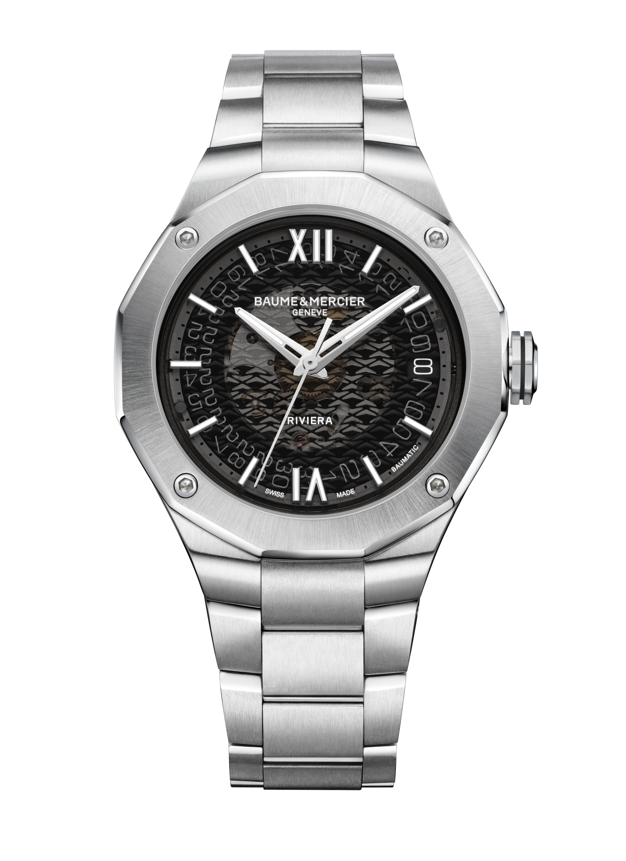 Baume & Mercier Riviera Automatic Watch Date Display - 39mm