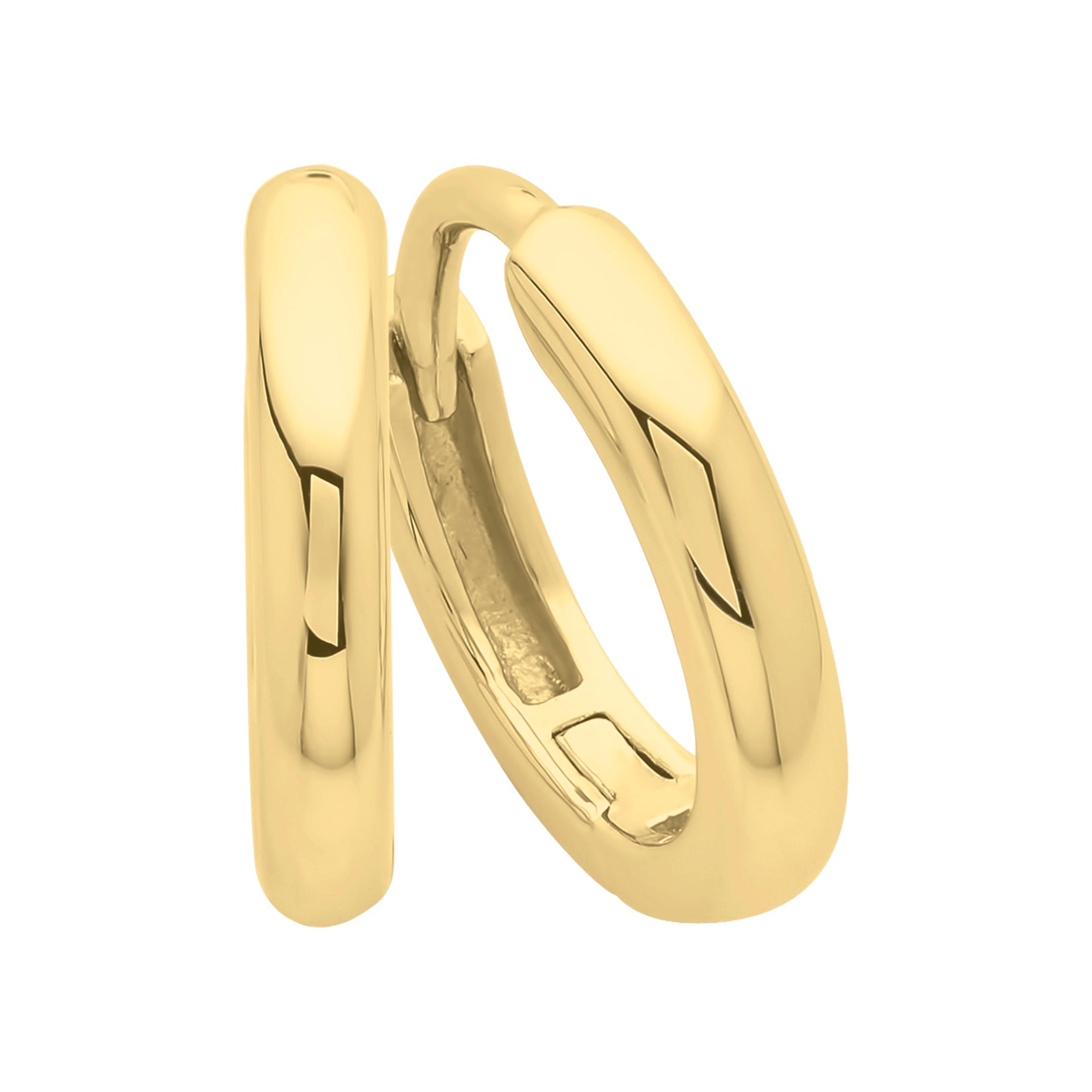 Gold-Plated Sterling Silver Huggies