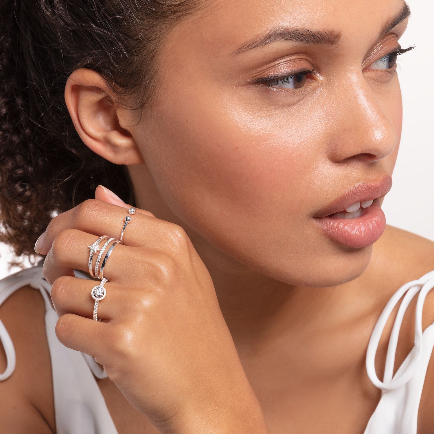 THOMAS SABO Ring White Stones