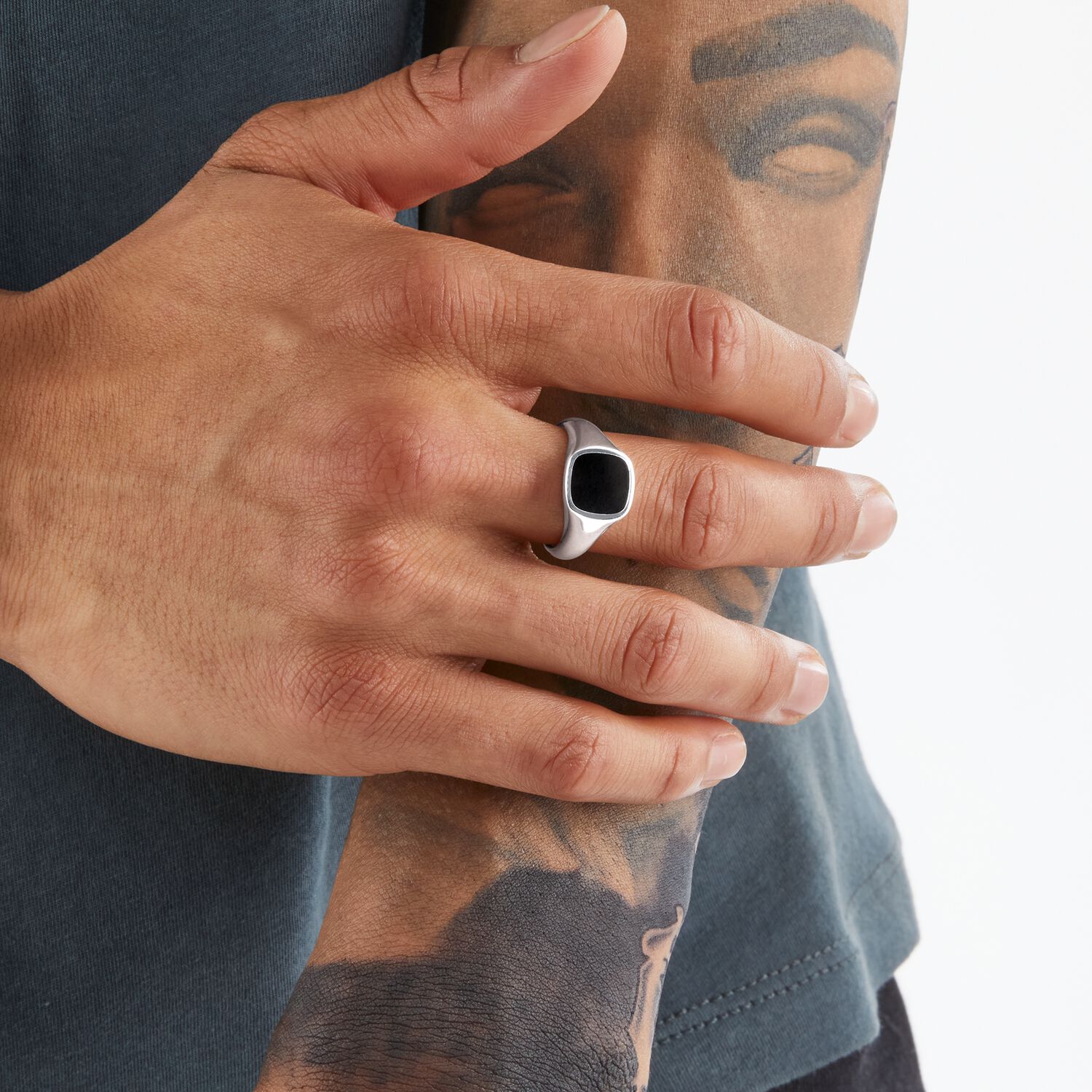THOMAS SABO Ring Classic Black Silver