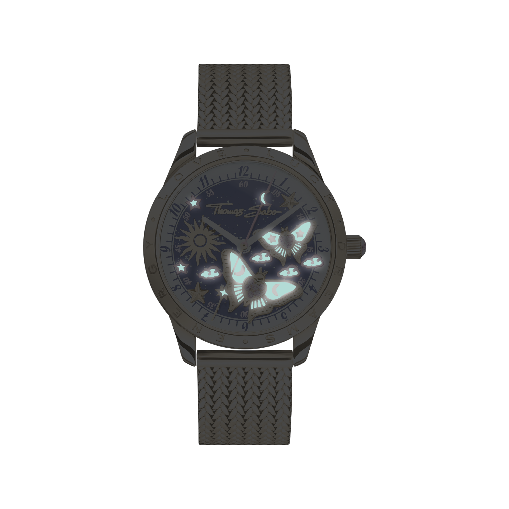 THOMAS SABO Luminescent Butterfly Watch in Gold