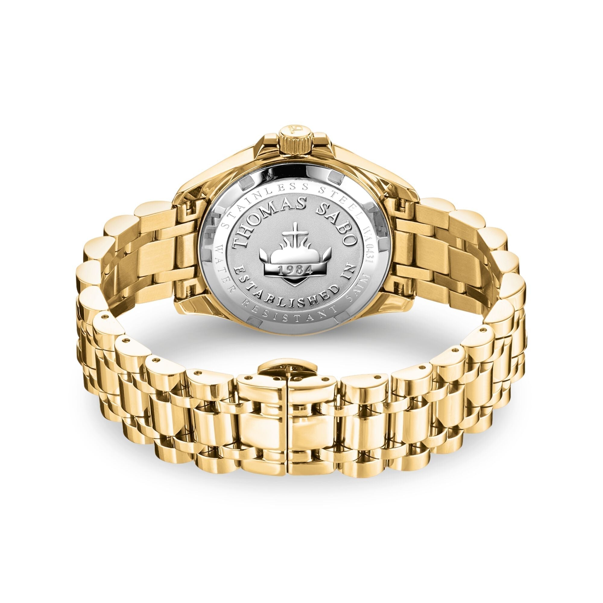 THOMAS SABO Ladies Gold Watch with Black Dial