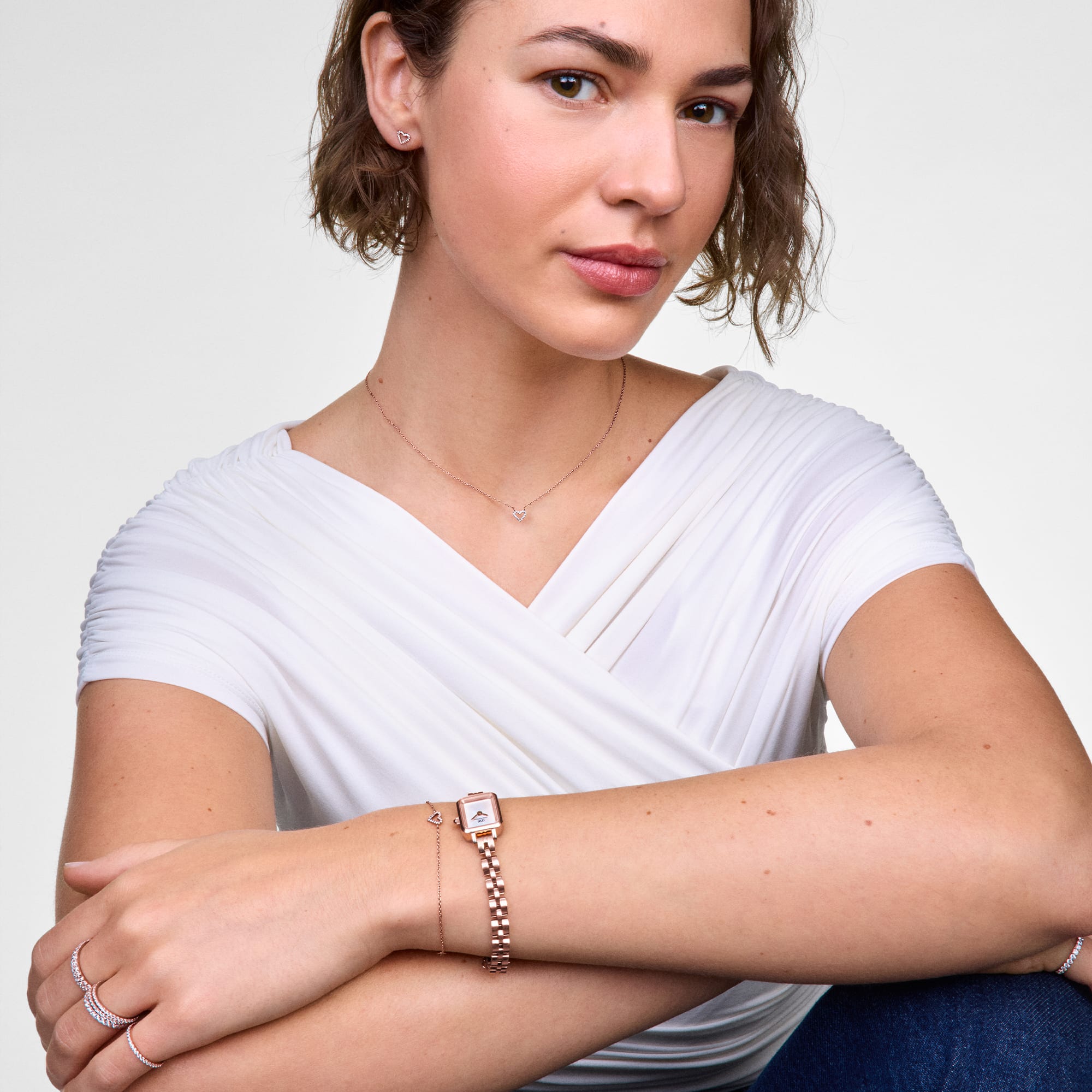 Daniel Wellington Mirelle Heart Bracelet Rose Gold