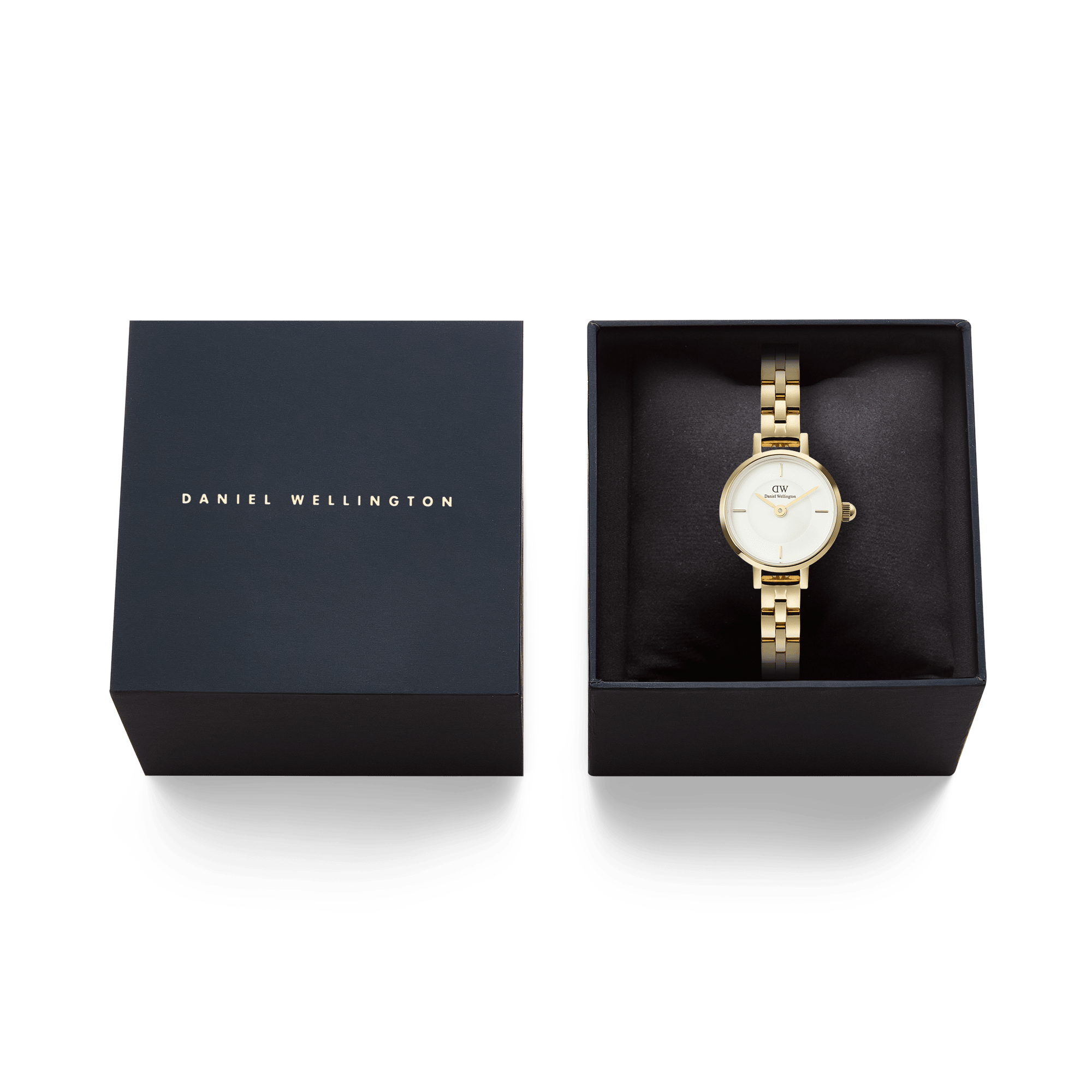 Daniel Wellington Petite Mini Arch 3-link White Gold