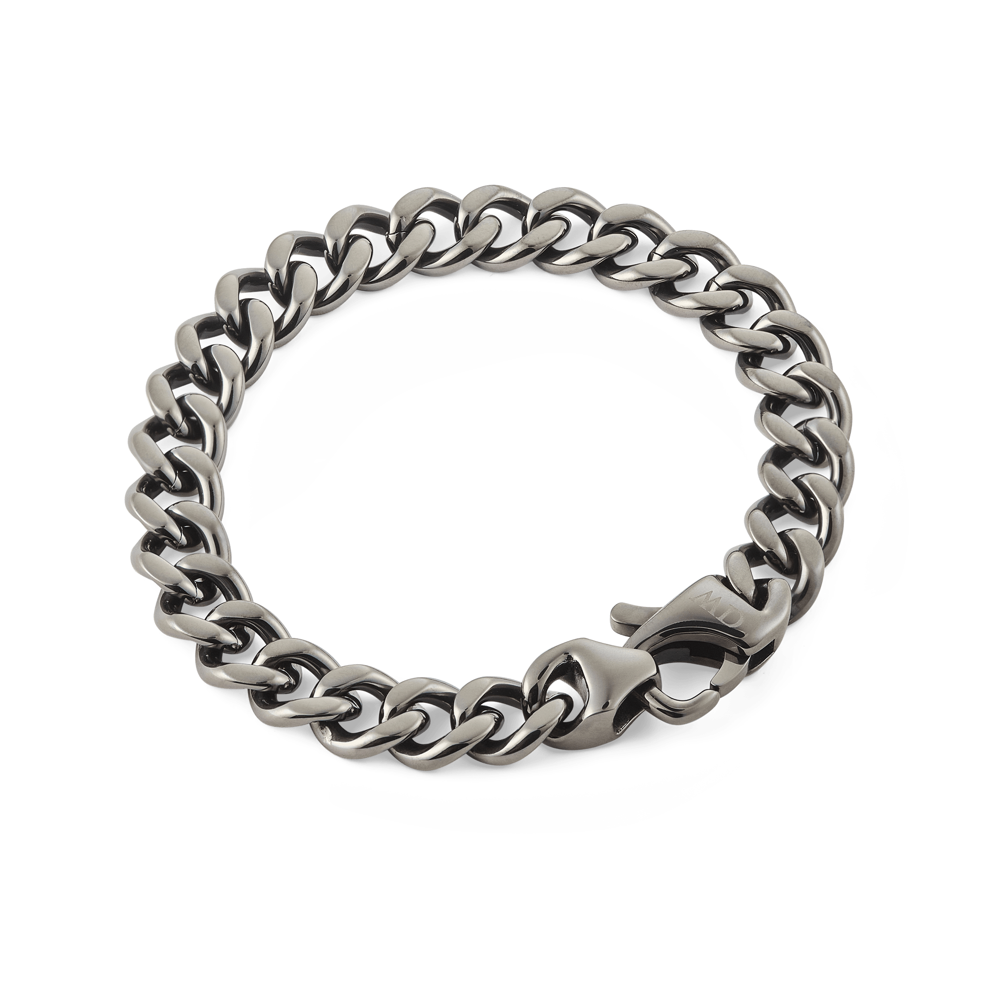 Daniel Wellington Ellipse Cuban Chain Bracelet Graphite