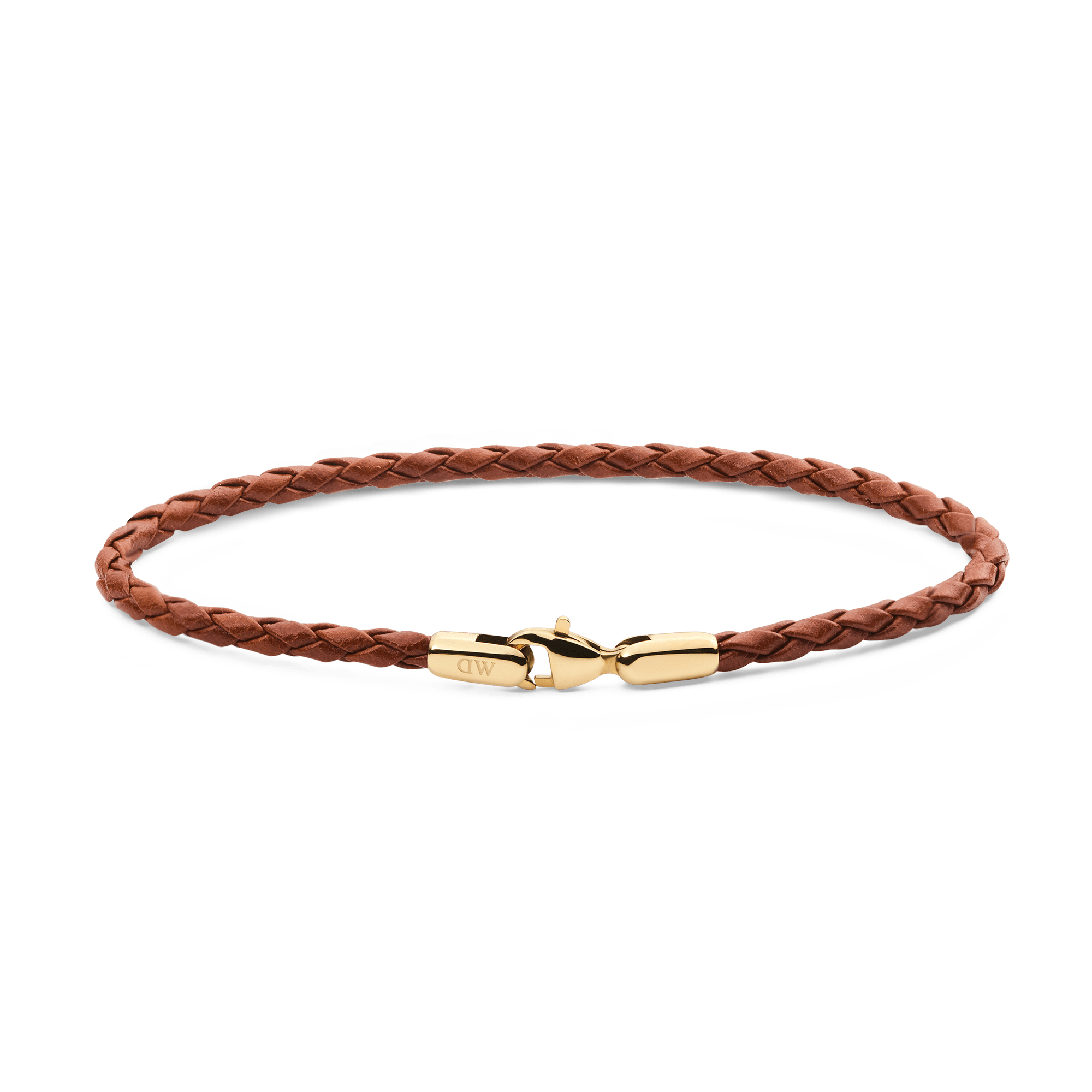 Daniel Wellington Daniel Braided Leather Bracelet St Mawes 2.8 Gold