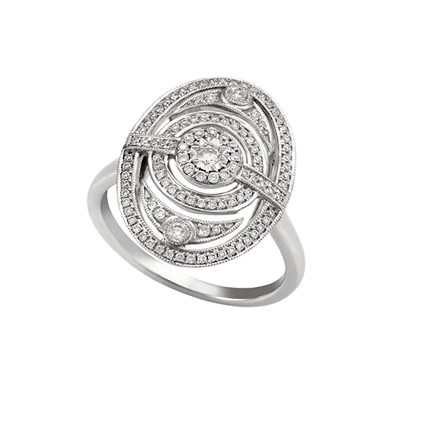 18ct Gold Art Deco Dress Ring