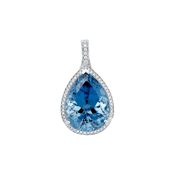 18ct Gold London Topaz Pendants