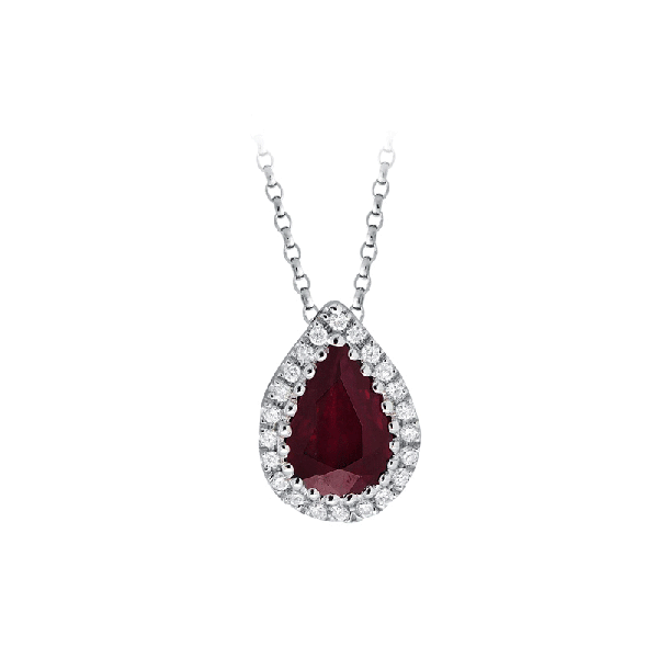 18ct Gold Ruby Pendants