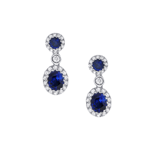 18ct Gold Sapphire Earrings