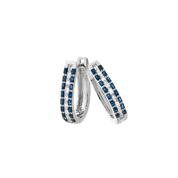 18ct Gold Sapphire Earrings