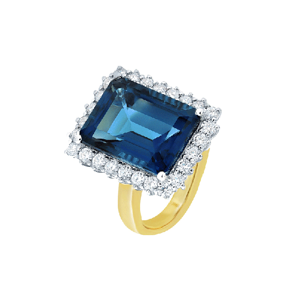 18ct Gold Topaz Rings