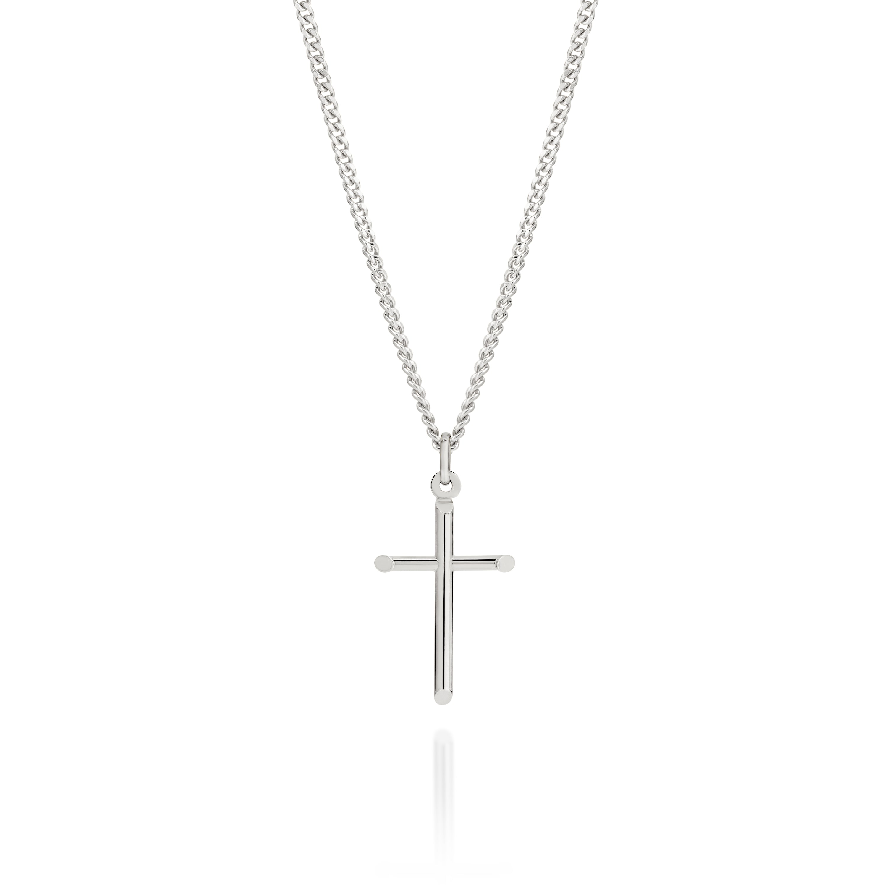 Silver cross pendant