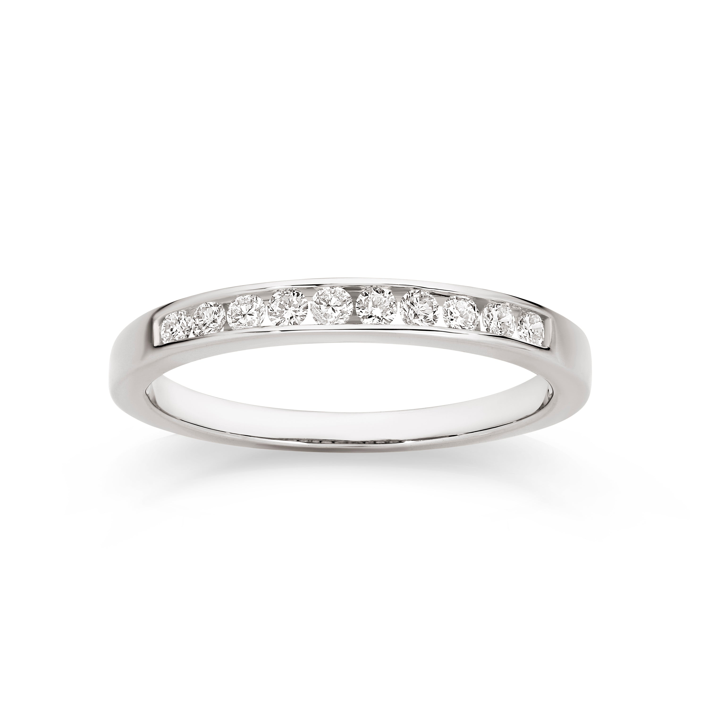 9ct white gold 0.25ct diamond ring