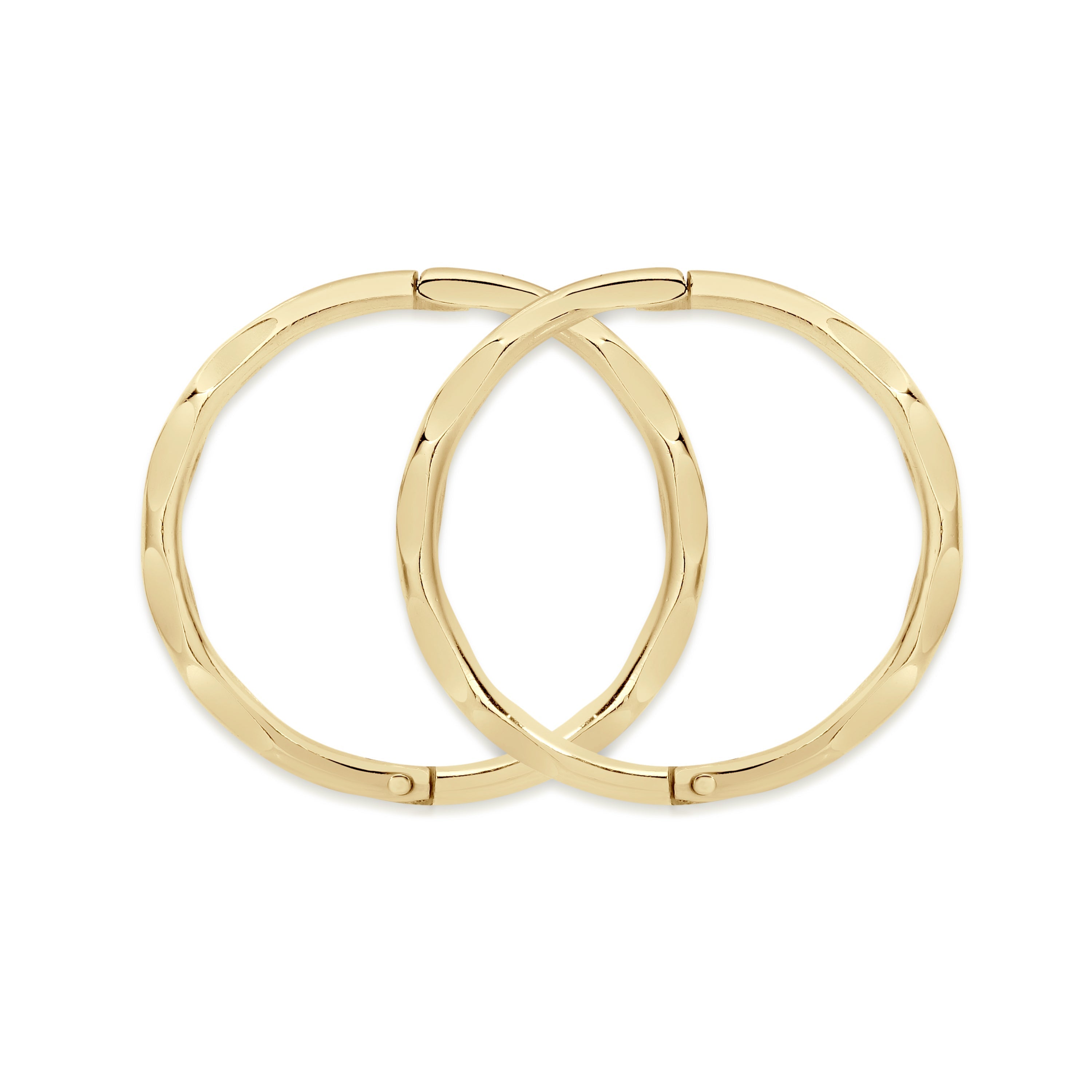 9ct gold medium faceted gold sleepers