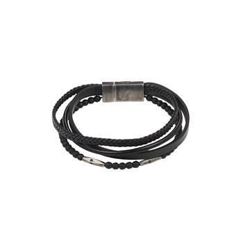 Cudworth Multi Strand Leather and Beaded Bracelet
