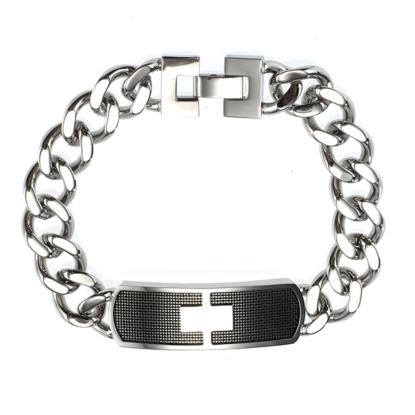 Stainless steel id discount bracelet