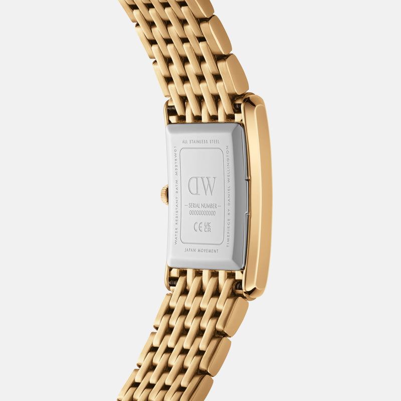 Daniel Wellington Bound 32x22 9-Link Gold White Watch