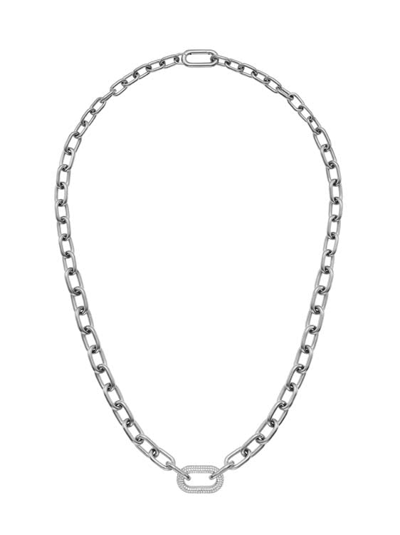 Daniel Wellington Crystal Link Necklace Silver