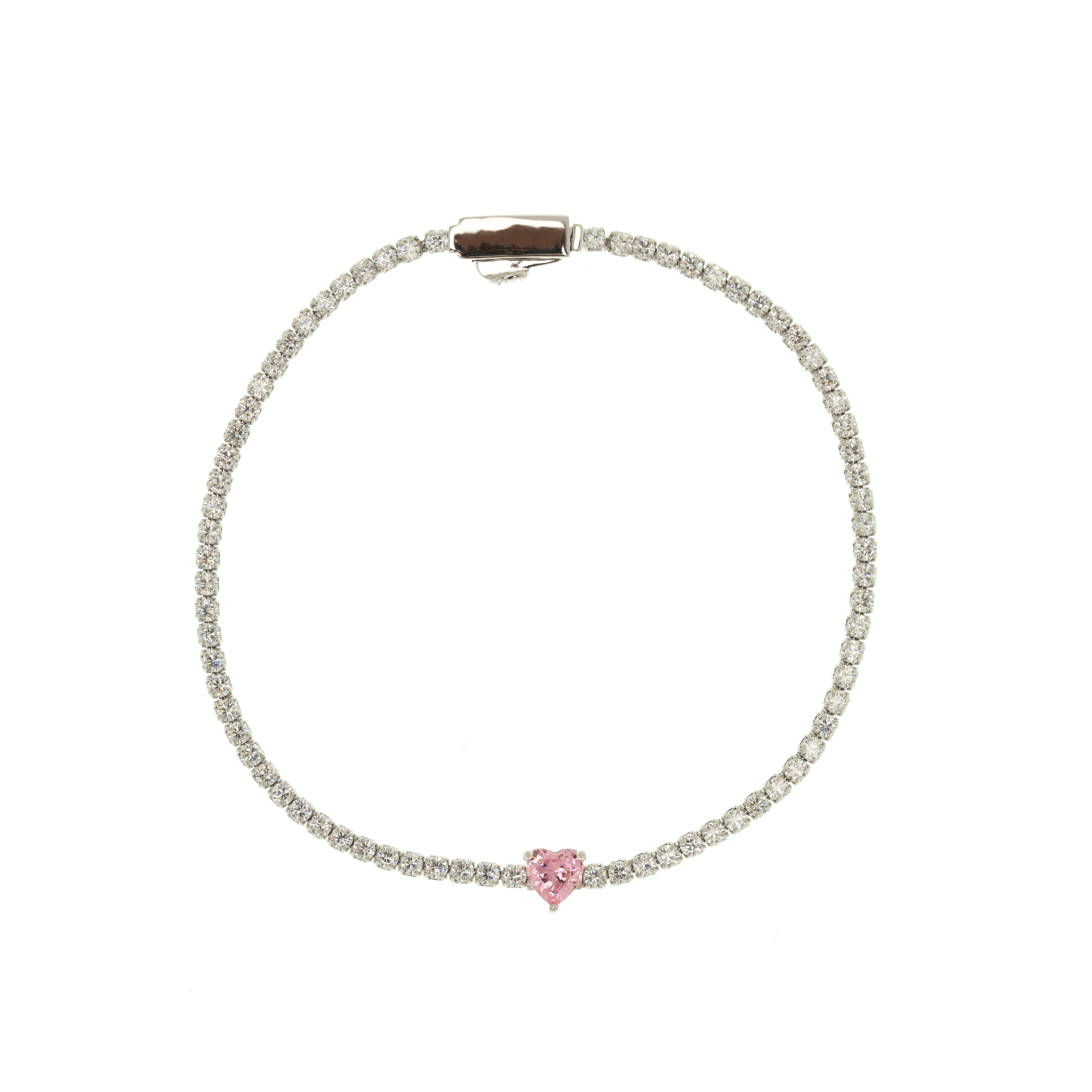 Georgini Sweetheart Tennis Bracelet Silver 18cm