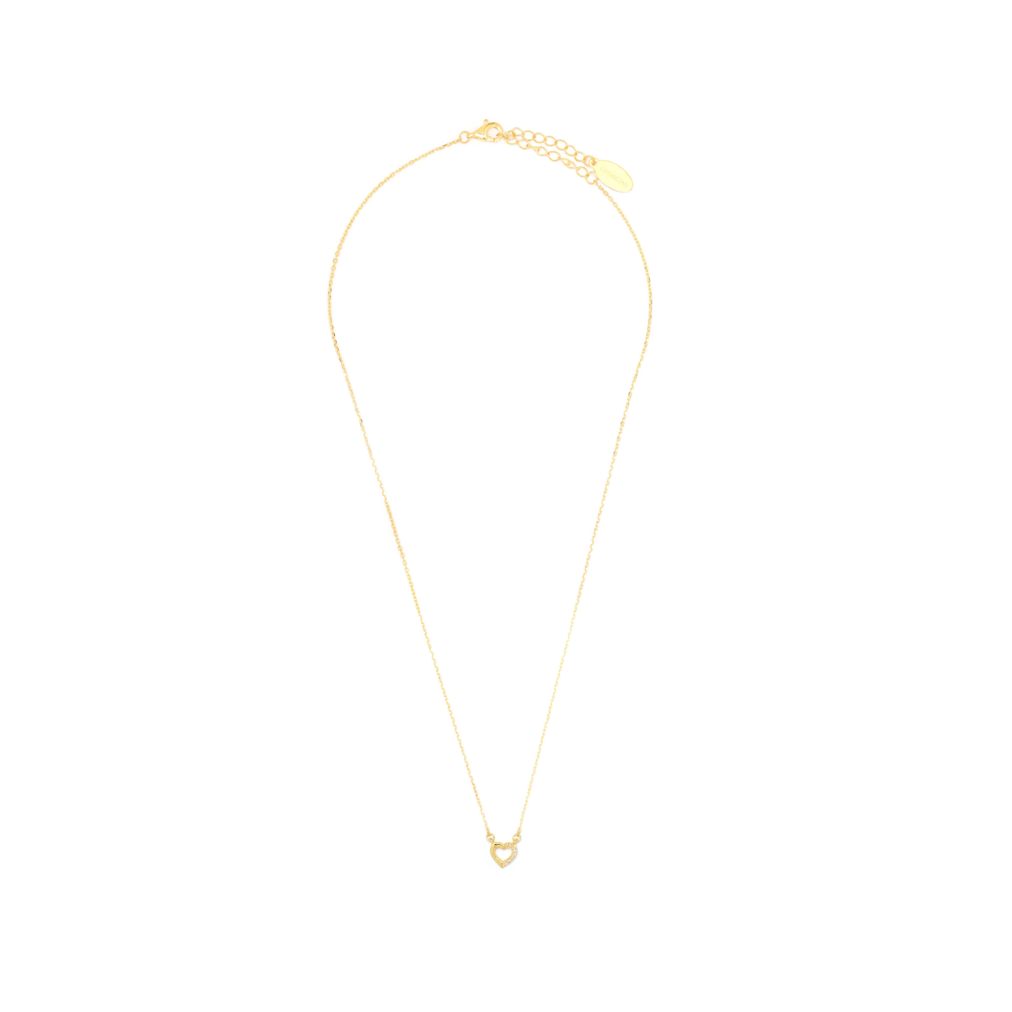 Diamonds by Georgini Seven Natural Diamond Heart Pendant Gold