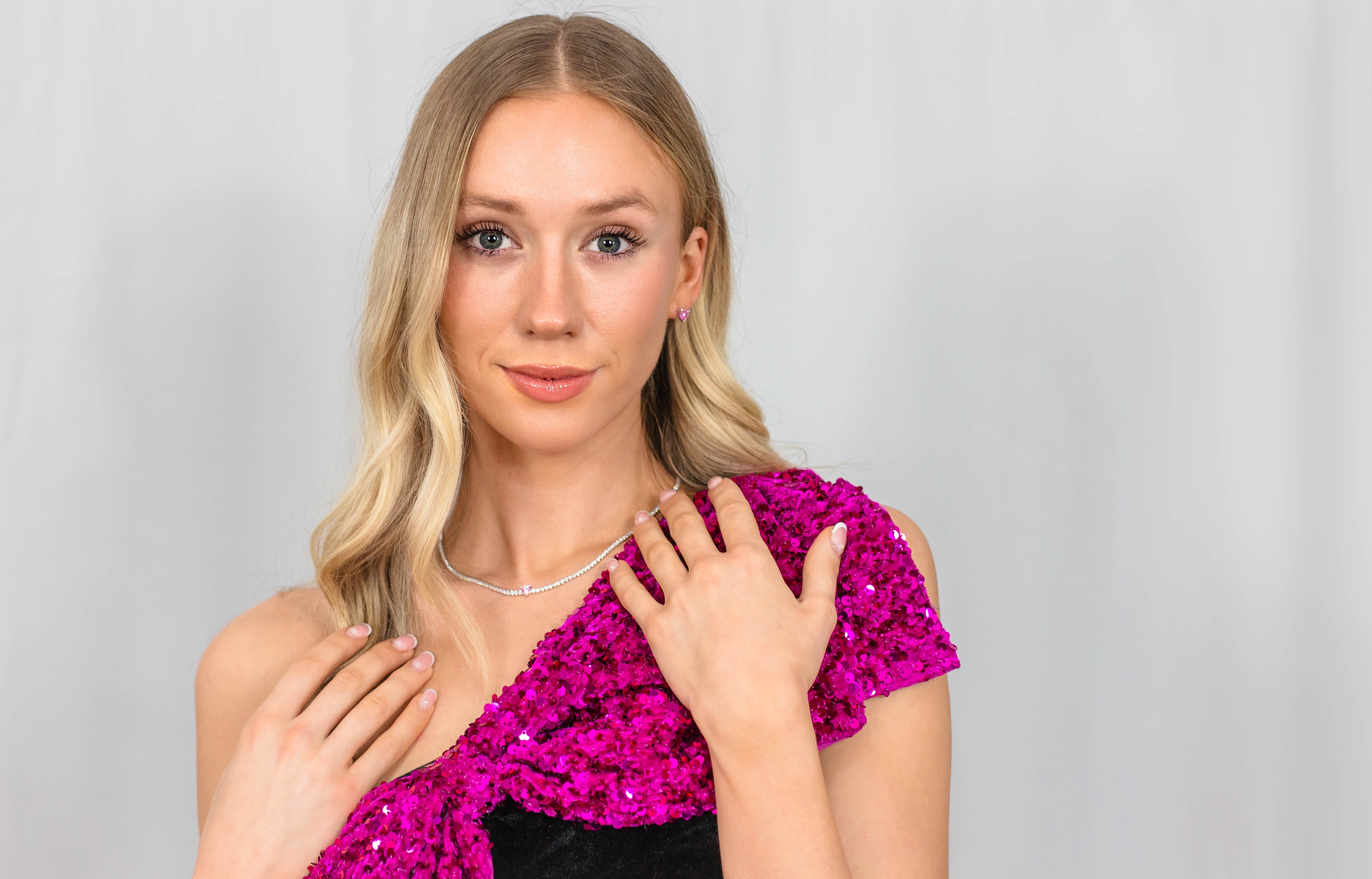 Georgini Sweetheart Heart Studs Silver