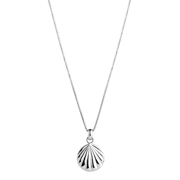 Seashell Silver Pendant Necklace (45cm+ext)