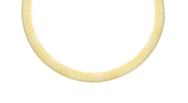 9ct Yellow Gold Herringbone Necklace 41cm