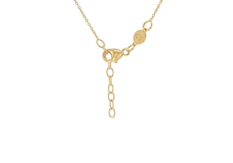 9ct Yellow Gold Compass Necklace 40-42 cm