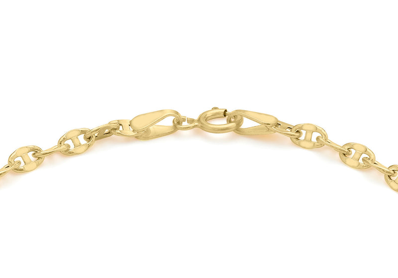 9ct Yellow Gold Link Bracelet 18 cm