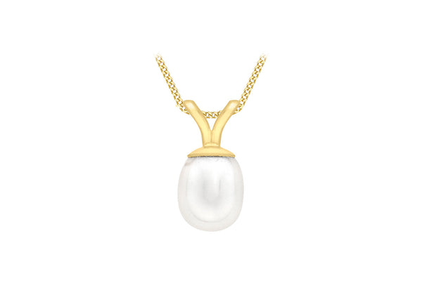 9ct Yellow Gold Cult Freshwater Pearl Pendant