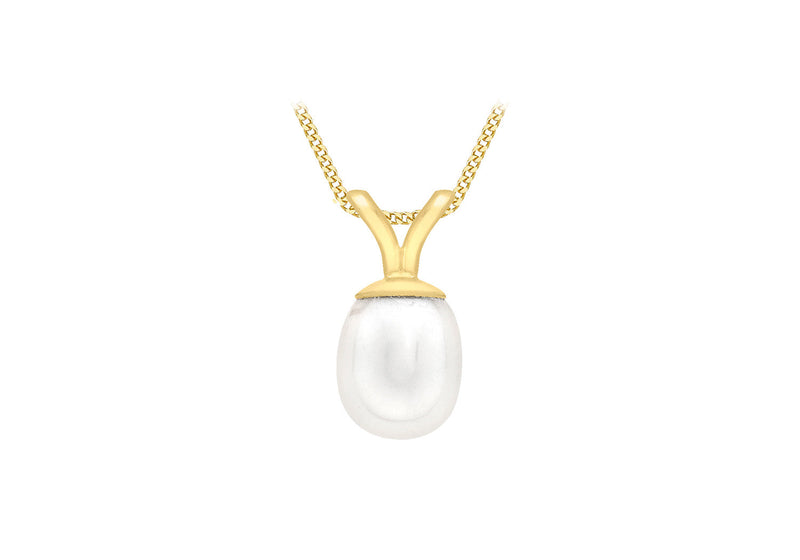 9ct Yellow Gold Cult Freshwater Pearl Pendant