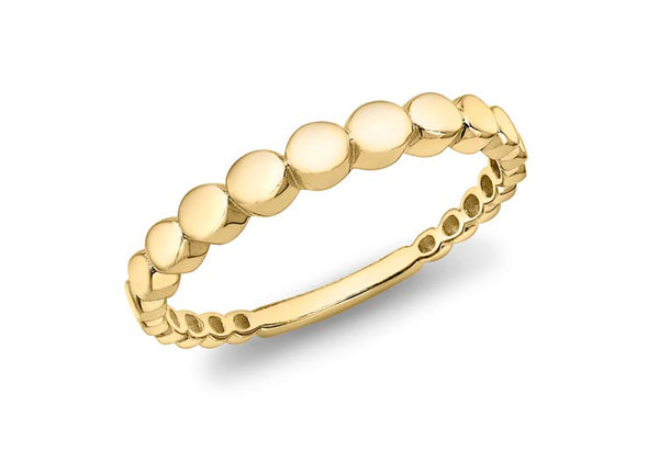 9ct Yellow Gold Graduated Circles Ring