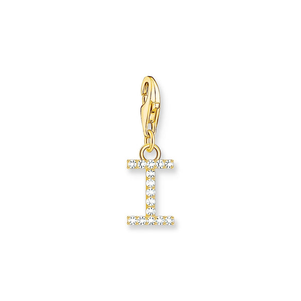 THOMAS SABO Charm Pendant Letter I Gold Plated